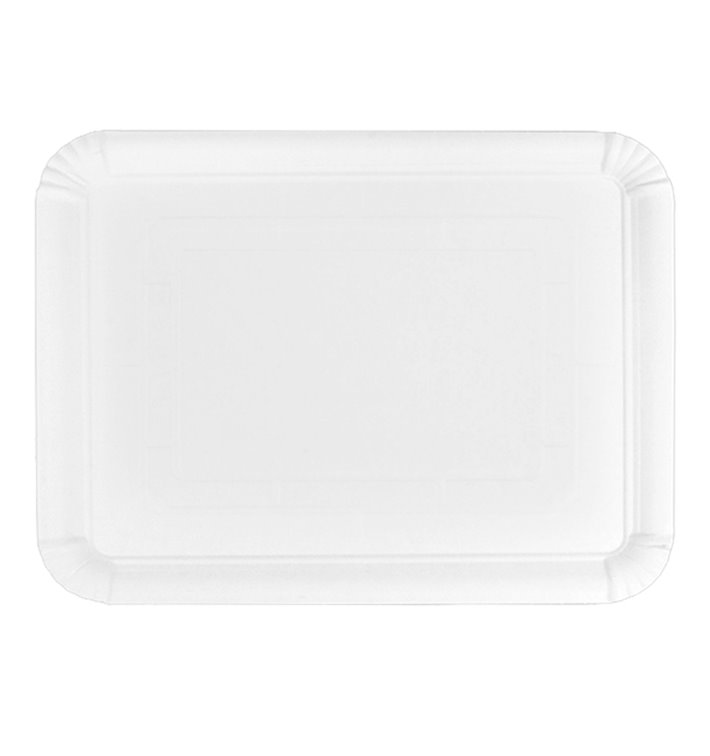 Pappschale rechteckig weiß 25x34cm (100 Stück) Pappschale rechteckig weiß 25x34cm (100 Stück)