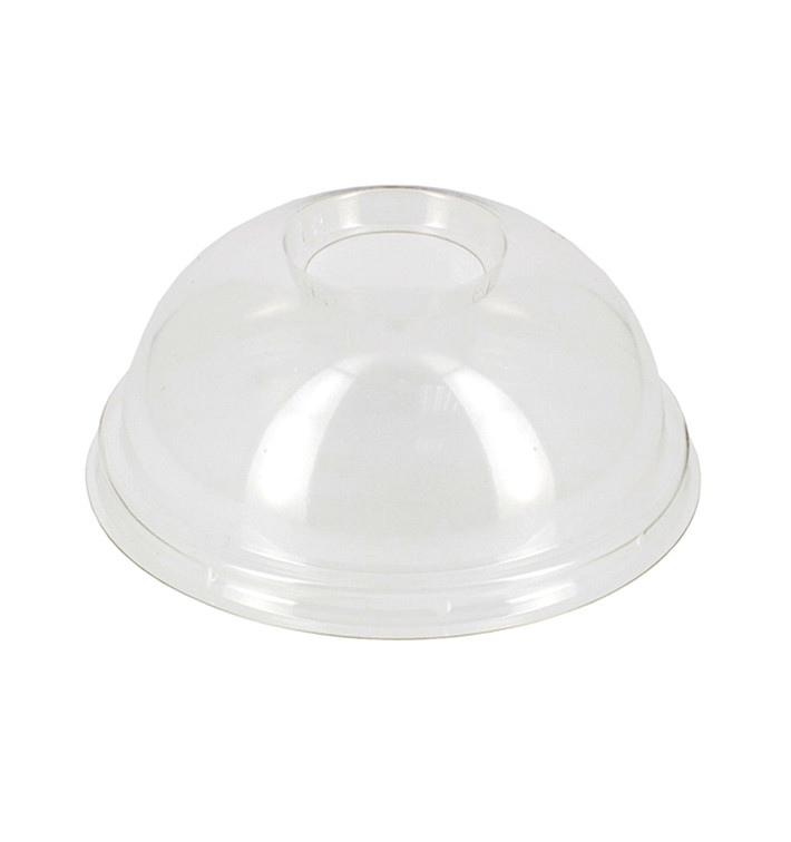 Domdeckel PET mit Loch Becher PET und PLA Ø9,5cm (2000 Stück) Domdeckel PET mit Loch Becher PET und PLA Ø9,5cm (2000 Stück)