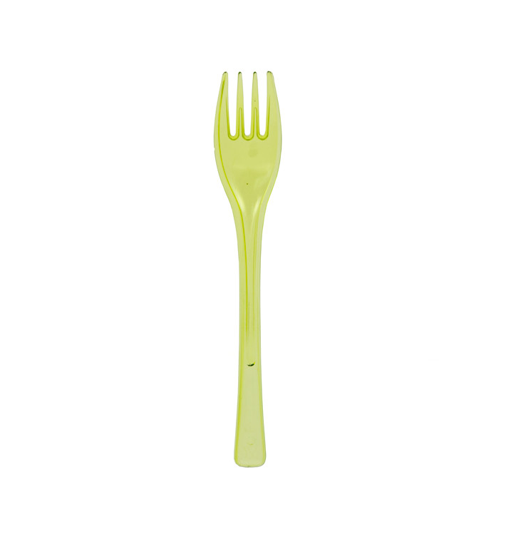 Plastikgabel Fly Lindgrün Transparent 140mm (3000 Stück) Plastikgabel Fly Lindgrün Transparent 140mm (3000 Stück)