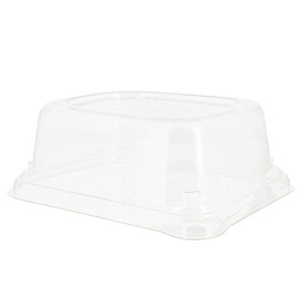 Plastikdeckel für Verpackung Zuckerrohr 24x11x5cm (50 Stück)