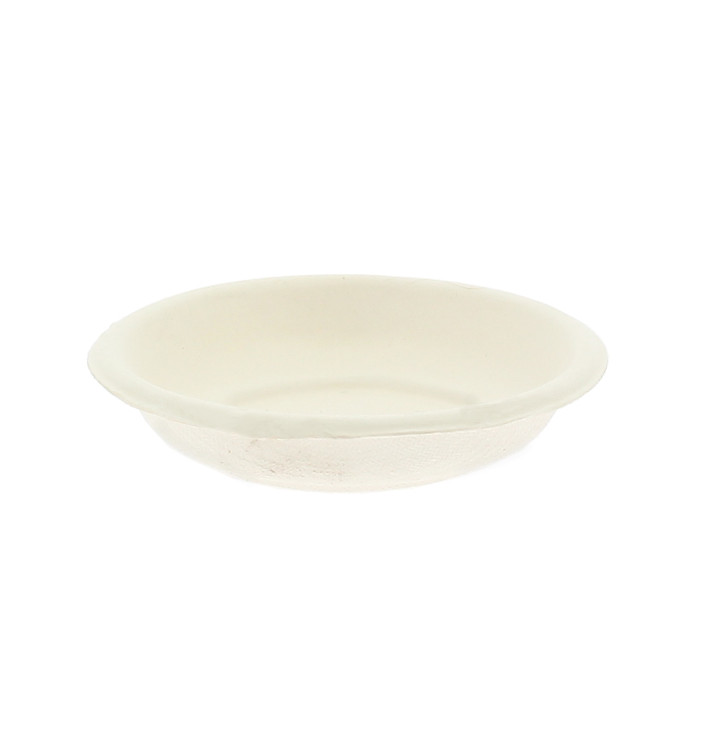 Teller Zuckerrohrn Weiß Ø7,5cm (3000 Stück) Teller Zuckerrohrn Weiß Ø7,5cm (3000 Stück)