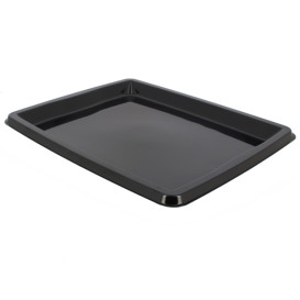 Plastikplatte rechteckig Schwarz 316x265x20mm (25 Stück)