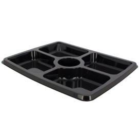Plastikplatte rechteckig 5C. Schwarz 316x265x30mm (25 Stück)