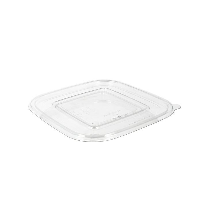 Deckel Flach für Plastiksalatschale PET 120x120mm (100 Stück) Deckel Flach für Plastiksalatschale PET 120x120mm (100 Stück)