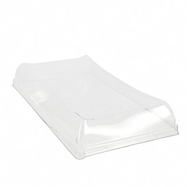 Plastikdeckel Transparent rechteckig 12x22cm (50 Stück)