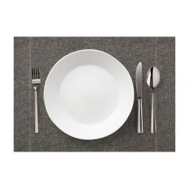 Tischsets Wiederverwendbar "Day Drap" Grau-Brün 32x45cm (12 Stück)