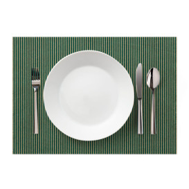 Tischsets Wiederverwendbar "Day Drap" Grüne Linie 32x45cm (72 Stück)