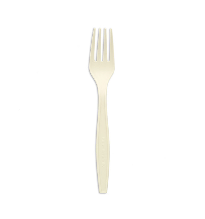 Gabel Maisstärke CPLA Weiß 17,5 cm (50 Stück) Gabel Maisstärke CPLA Weiß 17,5 cm (50 Stück)