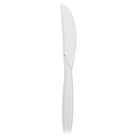 Messer Maisstärke CPLA Weiß 18 cm (50 Stück)
