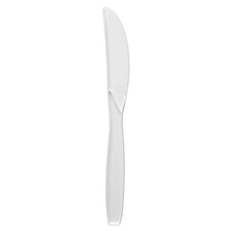 Bio-Messer aus CPLA Weiß 18cm (1500 Stück)