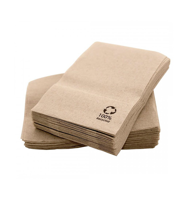 Bio Spenderservietten Papier "Miniservis" Kraft 17x17cm (200 Stück) Bio Spenderservietten Papier "Miniservis" Kraft 17x17cm (200 Stück)