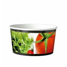 Ensaladera de carton 11x10x5,5cm 400cc (500Uds)