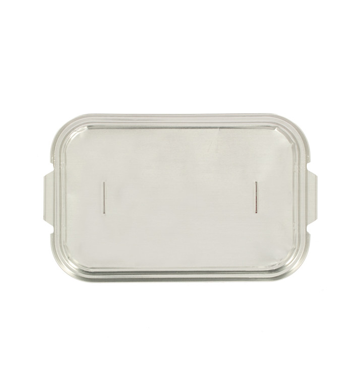 Deckel Alu für Aluschalen eckig 330ml (100 Stück) Deckel Alu für Aluschalen eckig 330ml (100 Stück)