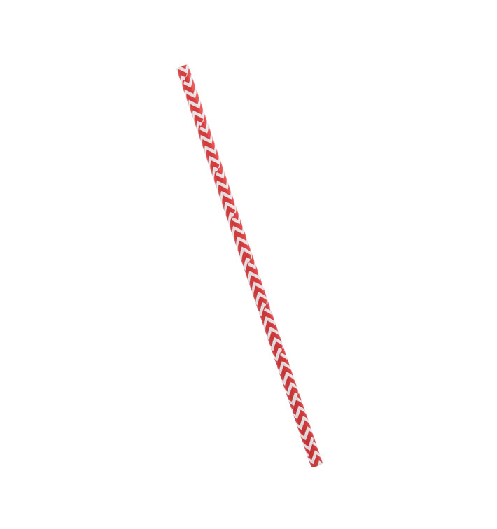 Trinkhalme Paper Starr Rot und Weiß Ø6mm 20cm (100 Stück) Trinkhalme Paper Starr Rot und Weiß Ø6mm 20cm (100 Stück)