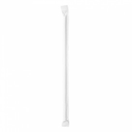 Trinkhalme Starr Einzeln Weiß Verpackt im Weiß Ø6mm 21cm (6000 Stück)