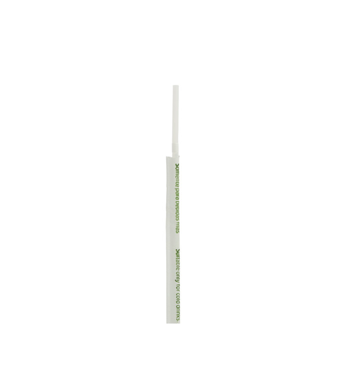 Trinkhalme Flexibel Verpackt aus PLA Weiß Ø5mm 21cm (7500 Stück) Trinkhalme Flexibel Verpackt aus PLA Weiß Ø5mm 21cm (7500 Stück)