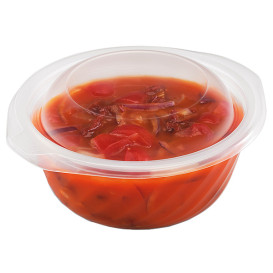 Plastikbehälter Rund PP Lichtdurchlässig 400ml Ø144mm (100 Stück)