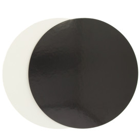 Karton Scheibe Schwarz und weiß 230mm (100 Stück)