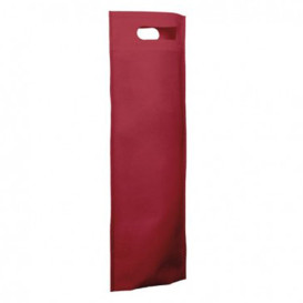 Tragetashe Heissgesiegelt mit Bondenfalte Winrot 17x40+10cm 80g (25 Stück)