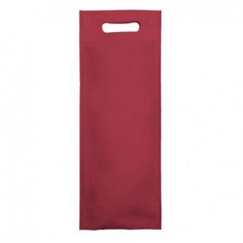 Tragetashe Heissgesiegelt mit Bondenfalte Winrot 17x40+10cm 80g (25 Stück)