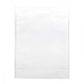 Tragetashe Heissgesiegelt mit Bondenfalte Weiss 17x22,5+5cm 80g (25 Stück)