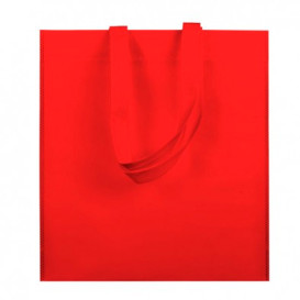 Tragetashe Heissgesiegelt ohne Bondenfalte Rot 38x42cm 80g (25 Stück)