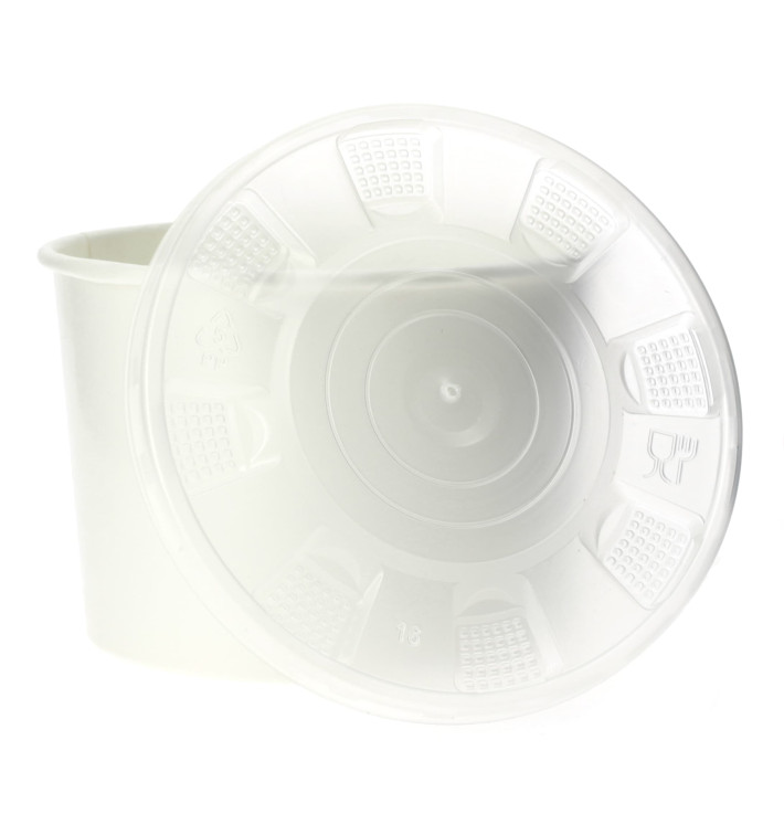 Pappbecher Weiß mit Deckel PP 736ml (250 Stück) Pappbecher Weiß mit Deckel PP 736ml (250 Stück)