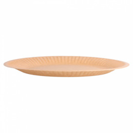 Papierteller Biocoated Natürliche Relief Ø18cm (20 Stück)