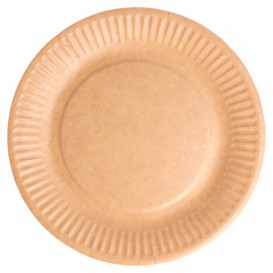 Papierteller Biocoated Natürliche Relief Ø18cm (20 Stück)