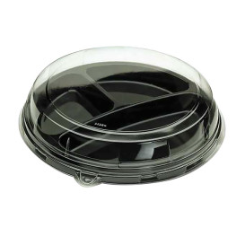 Plastikdeckel transparent für Teller 26x5cm (125 Stück)