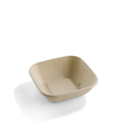 Schüssel Zuckerrohr-Fasern 170x170x30mm (50 Stück)