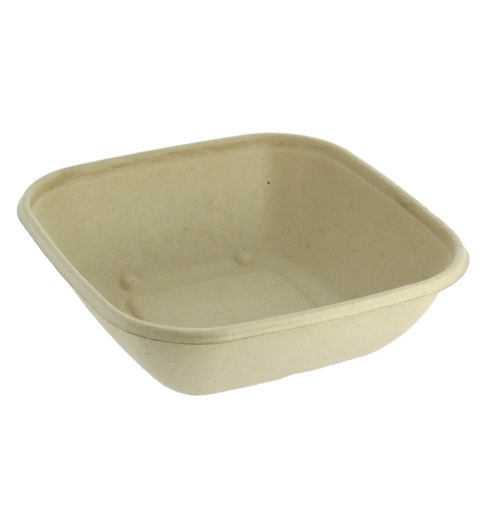 Schüssel Zuckerrohr-Fasern 170x170x30mm (50 Stück) Schüssel Zuckerrohr-Fasern 170x170x30mm (50 Stück)