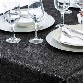 Tischdecke Non Woven PLUS Schwarz 120x120cm (150 Stück)