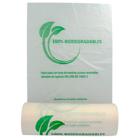 Rolle mit Plastiktüten ohne Griffe 100% bio 30x40cm (3000 Stück)