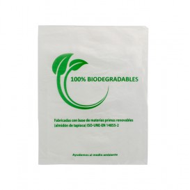 Flachbeutel Markt 100% bio-abbaubar 16x24cm (100 Stück)
