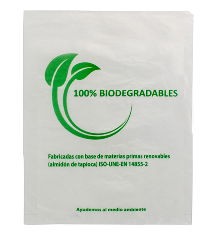 Flachbeutel Markt 100% bio-abbaubar 35x48cm (1000 Stück) Flachbeutel Markt 100% bio-abbaubar 35x48cm (1000 Stück)