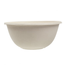 Schüssel Zuckerrohr-Fasern PLA 1000ml Ø21x6cm (75 Stück)