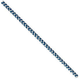 Trinkhalme Paper Starr Blau und Weiß Ø6mm 20cm (6000 Stück)