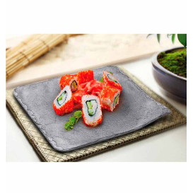 Transp. Degustationsteller quadratisch rund 7,5x7,5cm