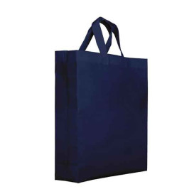 Vliesstofftasche PREMIUM Kurzen Griffen Marinblau 25+10x30cm (25 Stück)