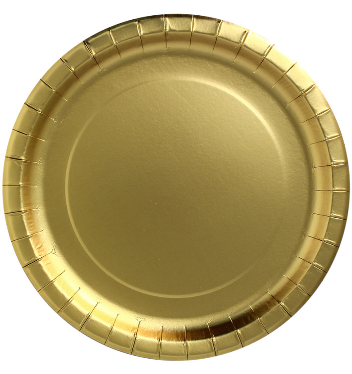 Pappteller Rund "Party Shiny" Gold Ø290mm (6 Stück) Pappteller Rund "Party Shiny" Gold Ø290mm (6 Stück)