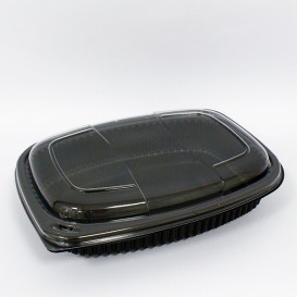 Plastikbehälter Rechtecking PP Schwarz 1250ml 255x189x45mm (320 Stück)