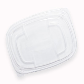Deckel Transluzenten Plastikbehälter 250/350 und 450ml 142x111x20mm (20 Stück)