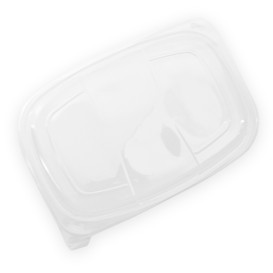 Deckel Transluzenten Plastikbehälter 1050/1250ml 255x189x20mm (20 Stück)