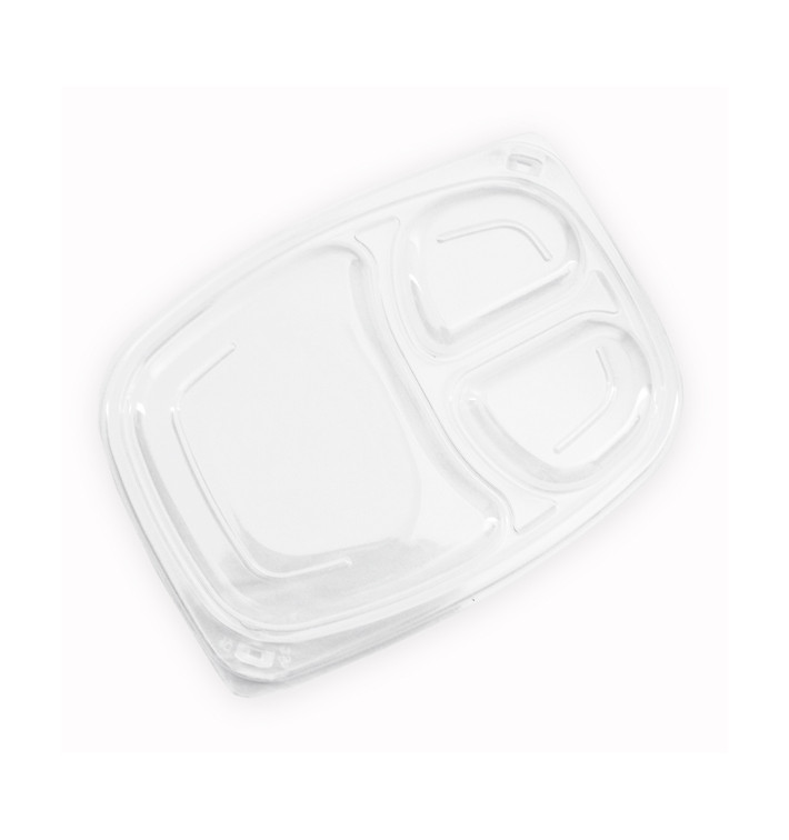Deckel Transparent Plastikbehälter 3C 1050/1250ml 255x189x20mm (20 Stück) Deckel Transparent Plastikbehälter 3C 1050/1250ml 255x189x20mm (20 Stück)
