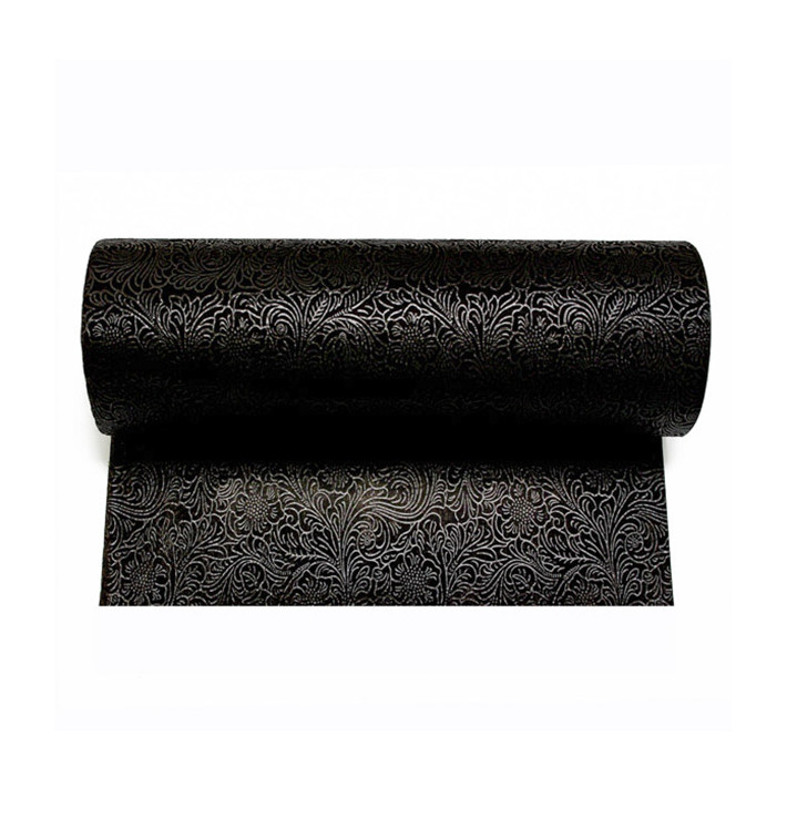 Rolltischdecke Non Woven PLUS Schwarz 0,4x50m P30cm (1 Stück) Rolltischdecke Non Woven PLUS Schwarz 0,4x50m P30cm (1 Stück)