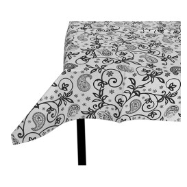 Papiertischdecke 1x1m "Paisley Schwarz" 37g (400 Stück)