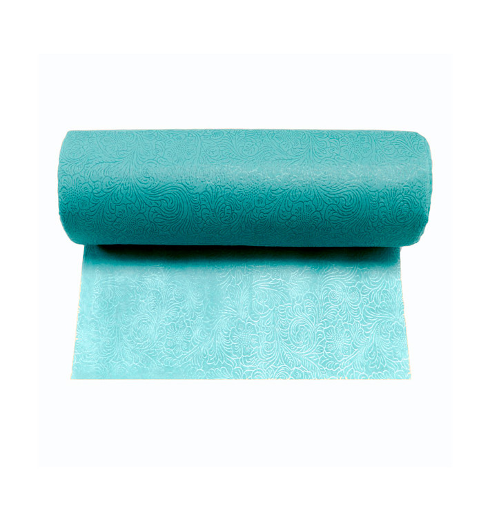 Rolltischdecke Non Woven PLUS Türkis 1,2x45m P40cm (1 Stück) Rolltischdecke Non Woven PLUS Türkis 1,2x45m P40cm (1 Stück)