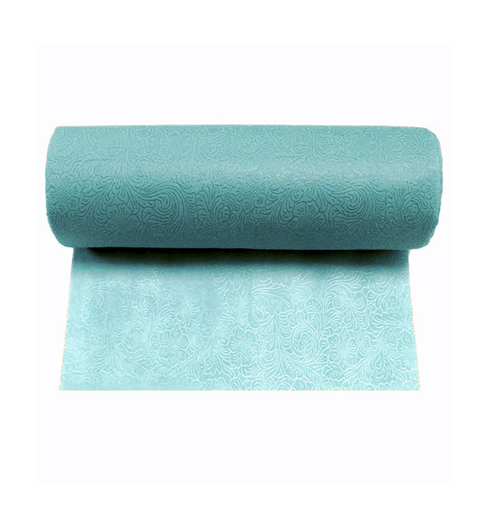 Rolltischdecke Non Woven PLUS Türkis 1,2x45m P40cm (6 Stück) Rolltischdecke Non Woven PLUS Türkis 1,2x45m P40cm (6 Stück)