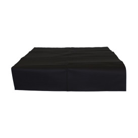 Papiertischdecke geschnitten schwarz 1x1m 40g (400 Stück)